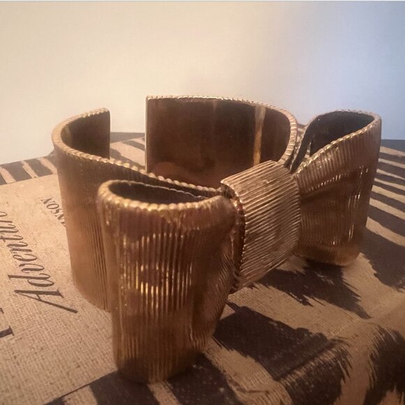 Kate Spade 'All Wrapped Up' Grosgrain Bow Cuff Bracelet - Picture 3 of 10